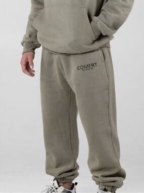 COMFRT Beige Cozy Sweatpants, men’s, size L, waist 20’ inches